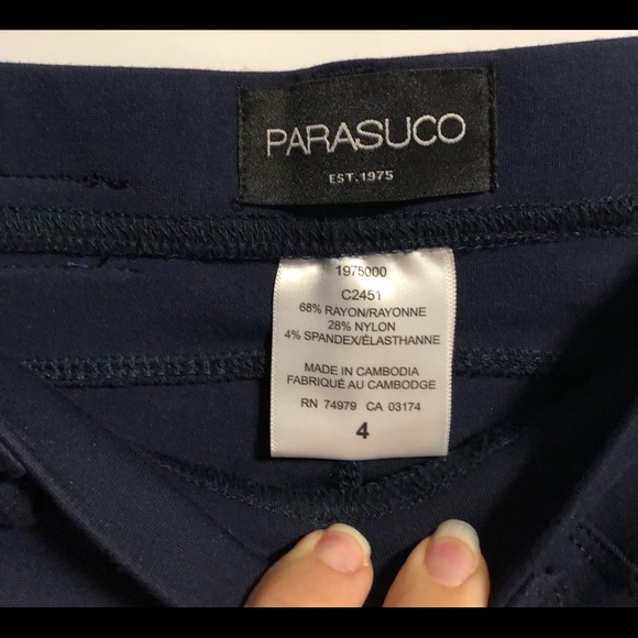 NWOT Parasuco Navy Skinny Leg Pant...So Soft 💕 - Picture 8 of 8